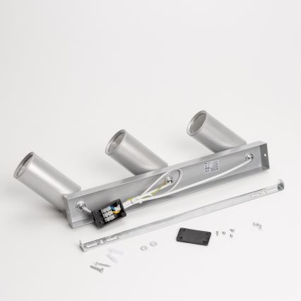 Brilagi - Badkamer spot SELE 3xGU10/30W/230V IP44 zilver