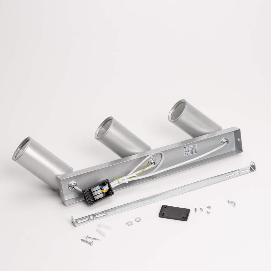 Brilagi - Badkamer spot SELE 3xGU10/30W/230V IP44 zilver