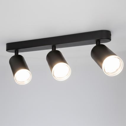 Brilagi - Badkamer spot SELE 3xGU10/30W/230V IP44 zwart