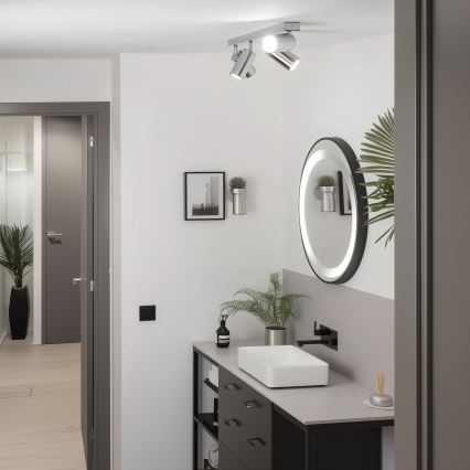 Brilagi - Badkamer spot SELE 4xGU10/30W/230V IP44 glanzend chroom
