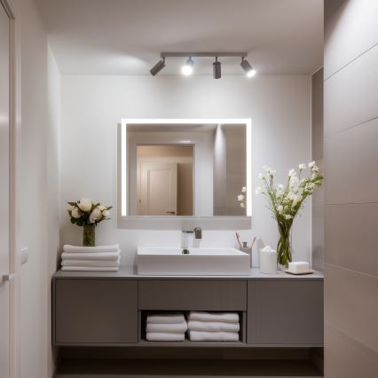 Brilagi - Badkamer spot SELE 4xGU10/30W/230V IP44 zilver