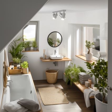Brilagi - Badkamer spot SELE 4xGU10/30W/230V IP44 zilver
