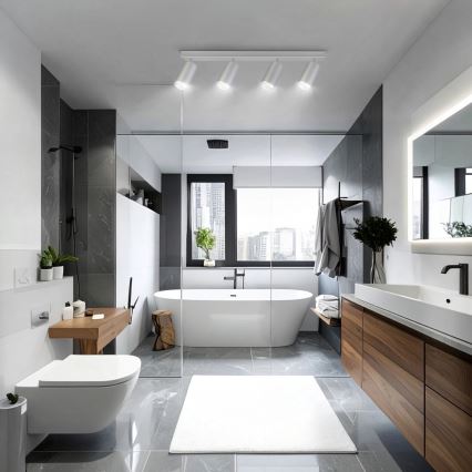 Brilagi - Badkamer spot SELE 4xGU10/30W/230V IP44 zilver