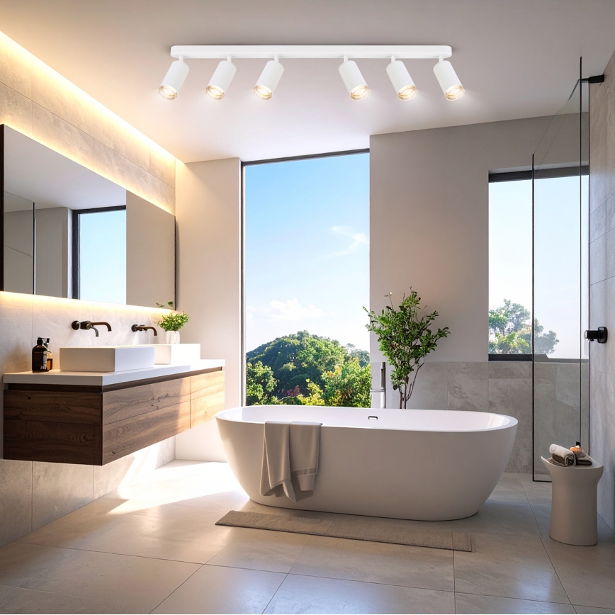 Brilagi - Badkamer spot SELE 6xGU10/30W/230V IP44 wit