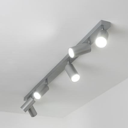 Brilagi - Badkamer spot SELE 6xGU10/30W/230V IP44 zilver