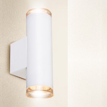 Brilagi - Badkamer wandspot SELE AQUA 2xGU10/30W/230V IP44 wit