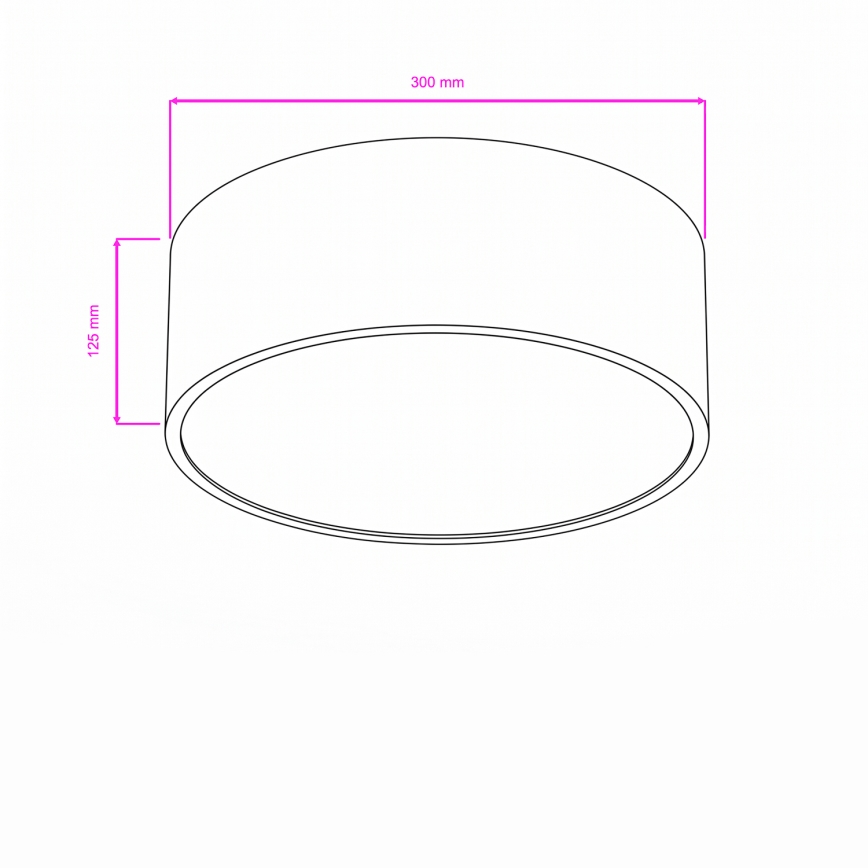 Brilagi - Badkamerplafondlamp POOL 2xE27/15W/230V Ø 30 cm IP54 zwart