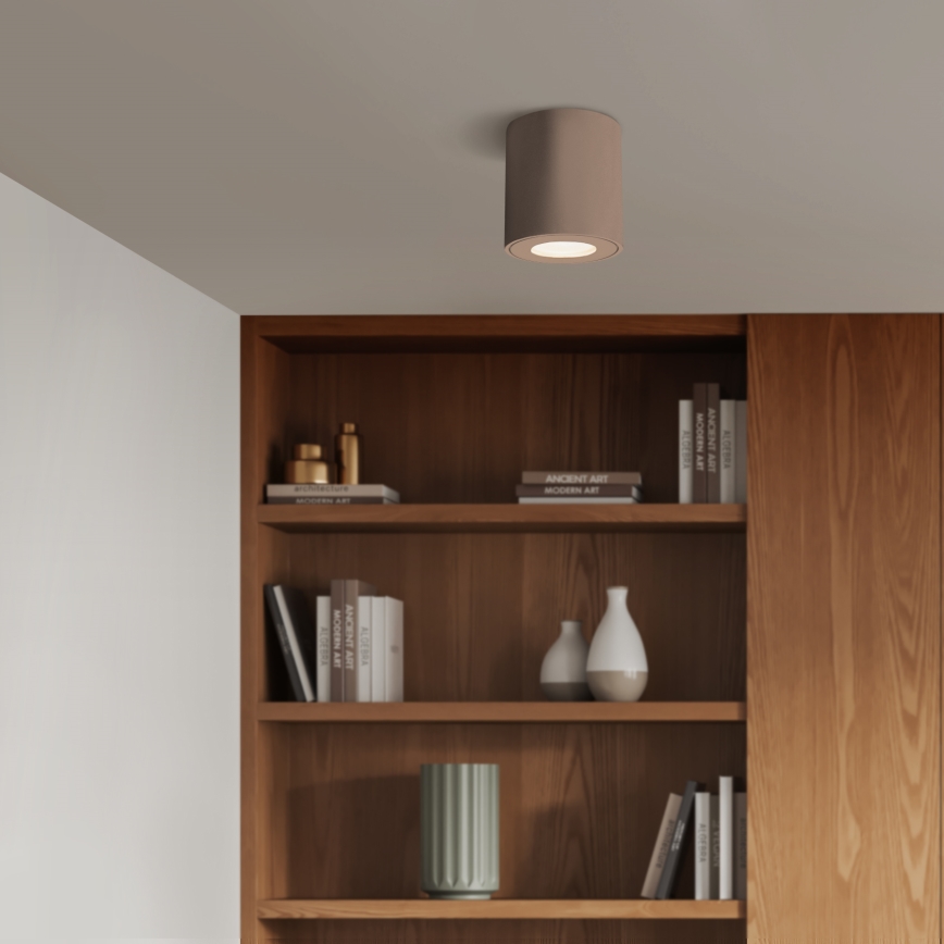 Brilagi - Badkamerspot MIA 1xGU10/30W/230V 84x80 mm beige IP44