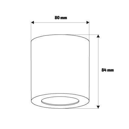Brilagi - Badkamerspot MIA 1xGU10/30W/230V 84x80 mm beige IP44