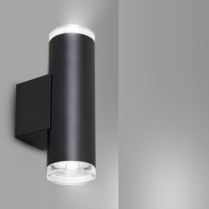 Brilagi - Badkamer wandspot SELE AQUA 2xGU10/30W/230V IP44 zwart