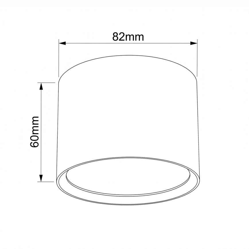 BRILAGI - Badkamerspot SMOOTH 1xGX53/15W/230V 60x82 mm wit IP54