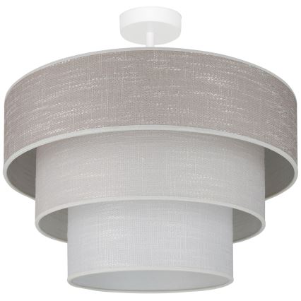 Brilagi - Bevestigde hanglamp ALASKA LUNETA 1xE27/15W/230V diameter 45 cm grijs/crème