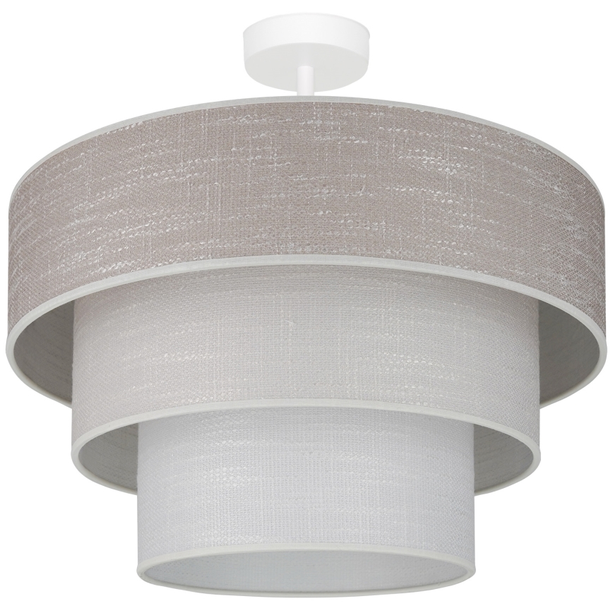 Brilagi - Bevestigde hanglamp ALASKA LUNETA 1xE27/15W/230V diameter 45 cm grijs/crème