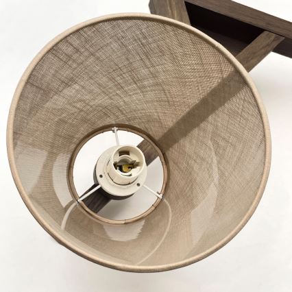 Brilagi - Bevestigde hanglamp ANTHONY 3xE14/40W/230V eiken/beige