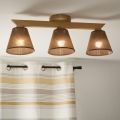 Brilagi - Bevestigde hanglamp ANTHONY 3xE14/40W/230V eiken/bruin