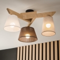 Brilagi - Bevestigde hanglamp ANTHONY 3xE14/40W/230V eiken