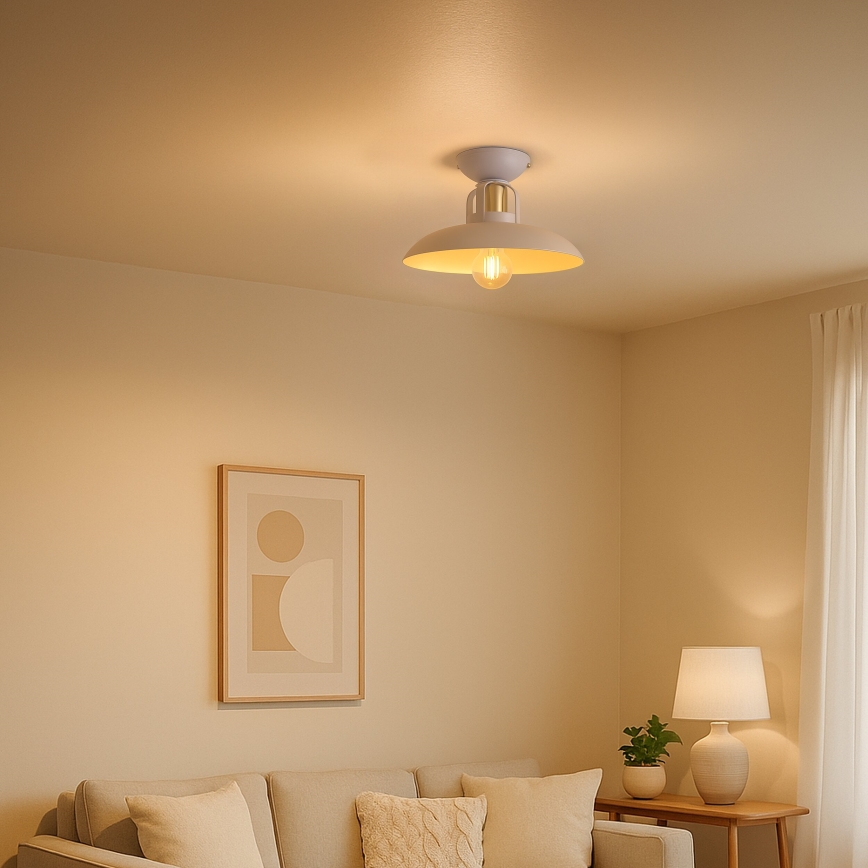 Brilagi - Bevestigde hanglamp FLAMENGO 1xE27/60W/230V beige