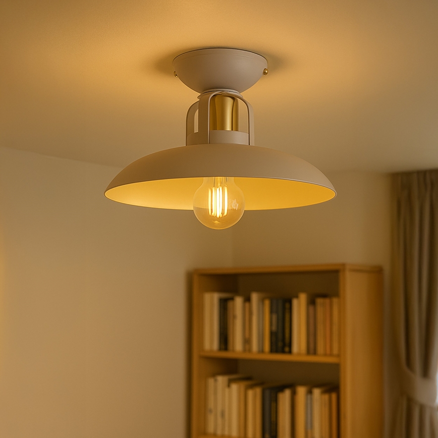 Brilagi - Bevestigde hanglamp FLAMENGO 1xE27/60W/230V beige