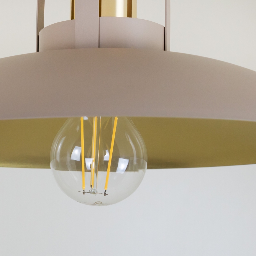 Brilagi - Bevestigde hanglamp FLAMENGO 1xE27/60W/230V beige