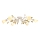Brilagi - Bevestigde hanglamp FLORA 6xE14/60W/230V goud/crème/patina
