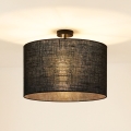 Brilagi - Bevestigde hanglamp TUBES ROLLER 1xE27/15W/230V diameter 50 cm zwart