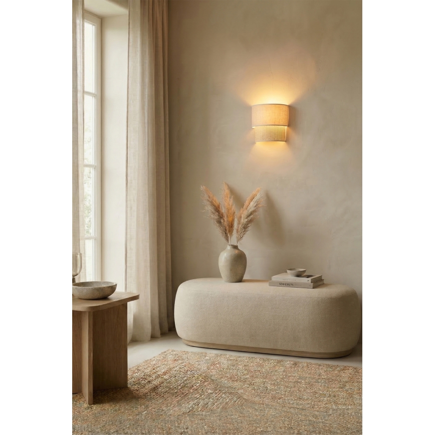 Brilagi - BOHO ECO LED-wandlamp 1xE27/10W/230V, crème