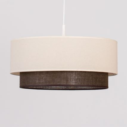 Brilagi - BOHO STYLE LED-hanglamp met snoer, 1x E27/15W/230V, Ø 40 cm, crème/bruin