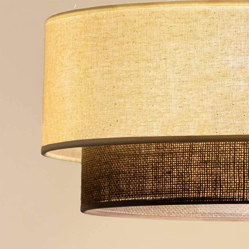 Brilagi - BOHO STYLE LED-hanglamp met snoer, 1x E27/15W/230V, Ø 40 cm, crème/bruin