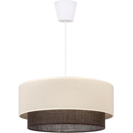 Brilagi - BOHO STYLE LED-hanglamp met snoer, 1x E27/15W/230V, Ø 40 cm, crème/bruin