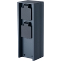 Brilagi - Borne de prises d'extérieur PILLAR 2 prises SCHUKO 230V IP44 anthracite