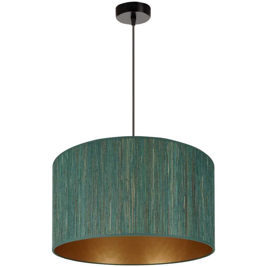 Brilagi - Hanglamp aan kabel BOSTON ROLLER 1xE27/15W/230V Ø 45 cm stro groen/goud