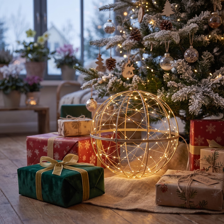 BRILAGI - Boule LED de Noël pour l'extérieur, 1,3 W, 230 V, IP44, Ø 30 cm