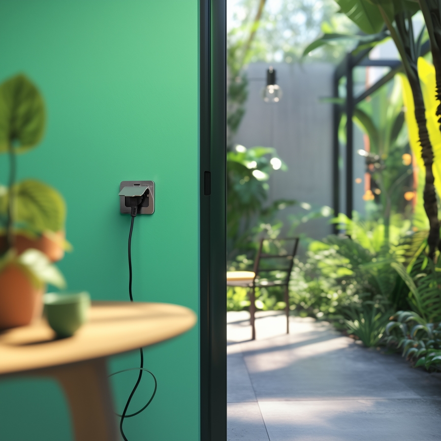 Brilagi - Buiten inbouw vloer stopcontact IP55 mat chroom rechthoekig