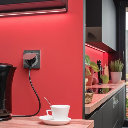 Brilagi - Buiten inbouw vloer stopcontact IP55 mat chroom vierhoekig