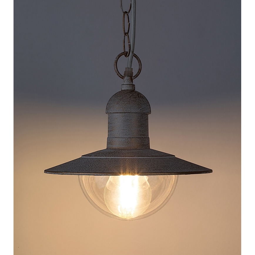 Brilagi - Buitenhanglamp MOLDE 1xE27/60W IP44 wit/patina