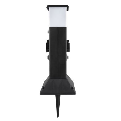 Brilagi - Buitenlamp met 2 SCHUKO-stopcontacten 1xE14/15W/230V IP44 zwart