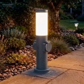 Brilagi - Buitenlamp met 2 SCHUKO-stopcontacten NOVA 1xE27/15W/230V 40 cm IP44 antraciet
