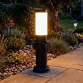Brilagi - Buitenlamp met 2 SCHUKO-stopcontacten NOVA 1xE27/15W/230V 40 cm IP44 zwart