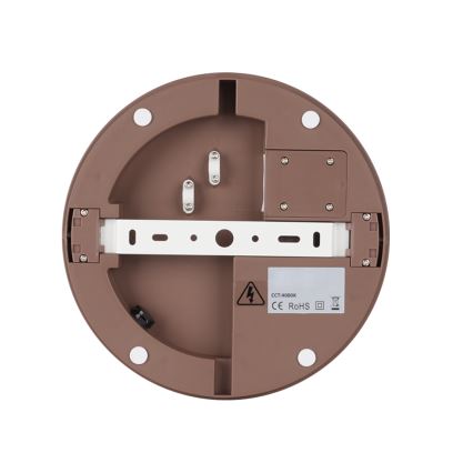 Brilagi - LED-buitenlamp met sensor BENE LED/24W/230V Ø 26 cm bruin IP54