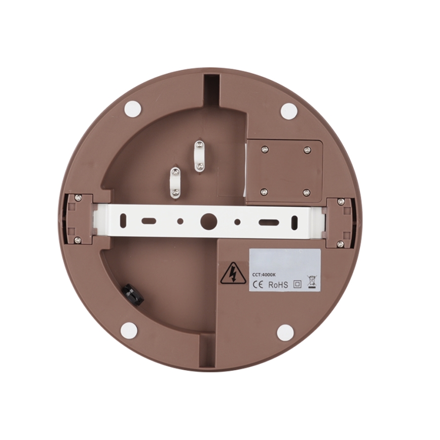 Brilagi - LED-buitenlamp met sensor BENE LED/24W/230V Ø 26 cm bruin IP54