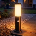 Brilagi - Buitenlamp met sensor NOVA 1xE27/15W/230V 40 cm IP44 antraciet