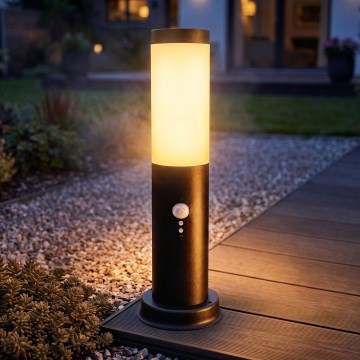 Brilagi - Buitenlamp met sensor NOVA 1xE27/15W/230V 40 cm IP44 zwart