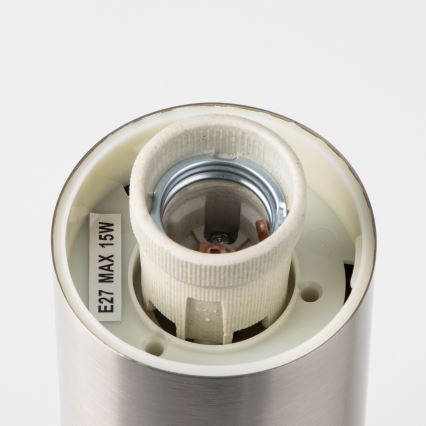 Brilagi - Buitenlamp NOVA 1xE27/15W/230V 40 cm IP44 mat chroom