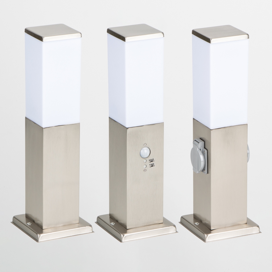 Brilagi - Buitenlamp NOVA 1xE27/15W/230V 40 cm IP44 mat chroom