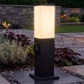 Brilagi - Buitenlamp NOVA met 2 SCHUKO-stopcontacten 1xE27/15W/230V 40 cm IP44 zwart