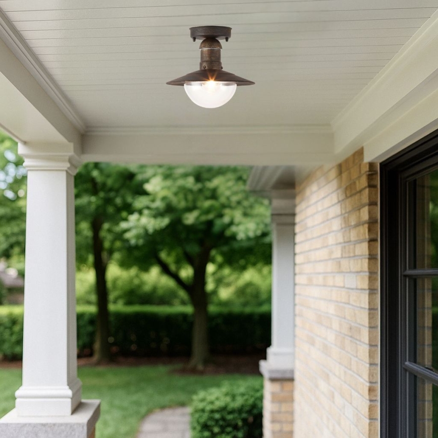 Brilagi - Buitenplafondlamp MOLDE 1xE27/60W IP44 brons/patina