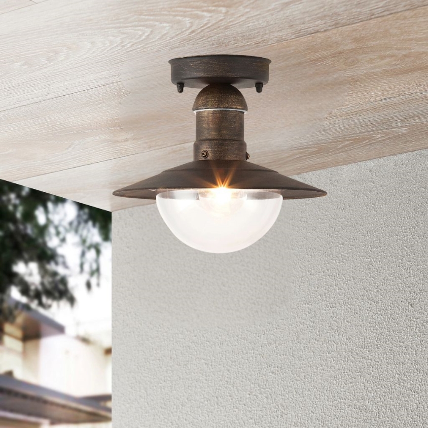Brilagi - Buitenplafondlamp MOLDE 1xE27/60W IP44 brons/patina
