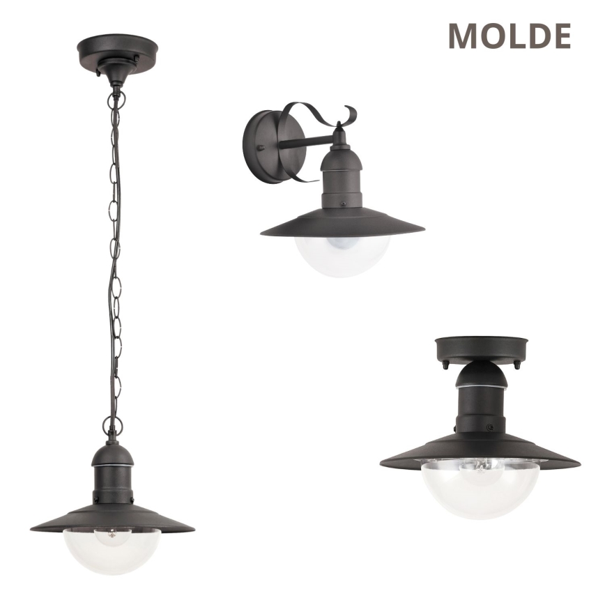 Brilagi - Buitenplafondlamp MOLDE 1xE27/60W IP44 zwart