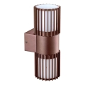 BRILAGI - Buitenwandlamp ARMOR 2xGU10/35W/230V IP44 bruin