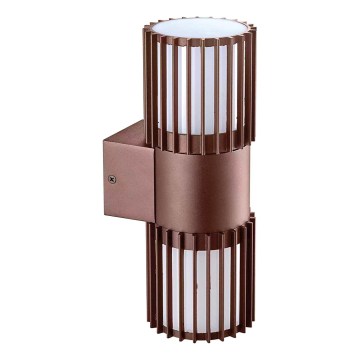 BRILAGI - Buitenwandlamp ARMOR 2xGU10/35W/230V IP44 bruin